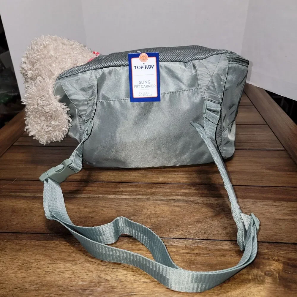 Top Paw Grey Sling Pet Carrier - NWT